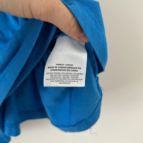 Nike Blue Tank Top Workout Run Running Swoosh Cotton Racerback Sleeveless Medium - Picture 3 of 5